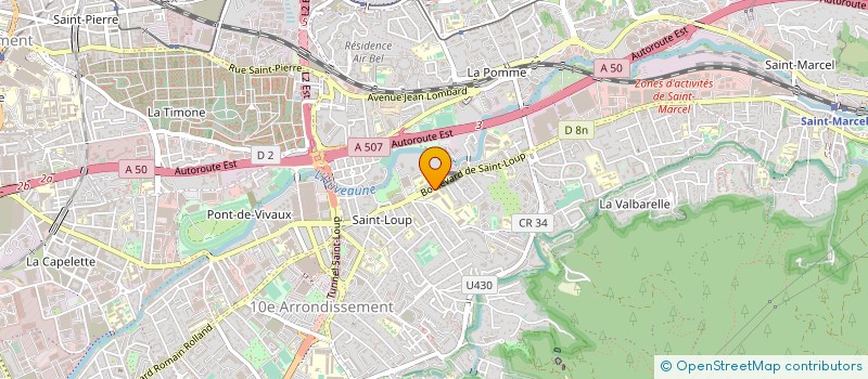 localisation de l'entreprise PACA VERRE DEVELOPPEMENT  MARSEILLE