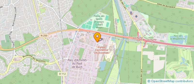 localisation de l'entreprise PACABEAR  LA TESTE-DE-BUCH