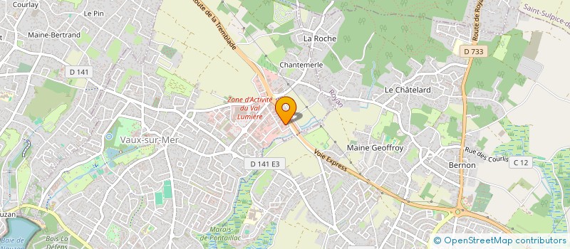 localisation de l'entreprise PACADIS à VAUX-SUR-MER