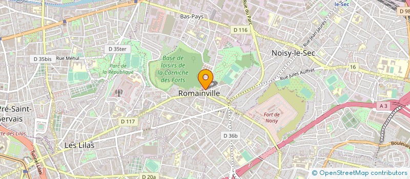 localisation de l'entreprise PACADIS à ROMAINVILLE