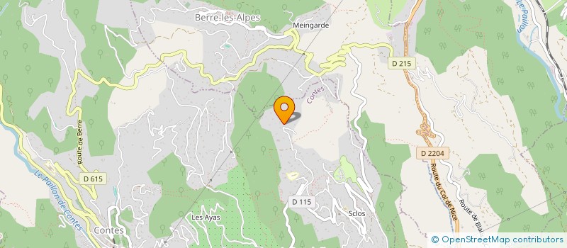 localisation de l'entreprise PACAFEU  CONTES