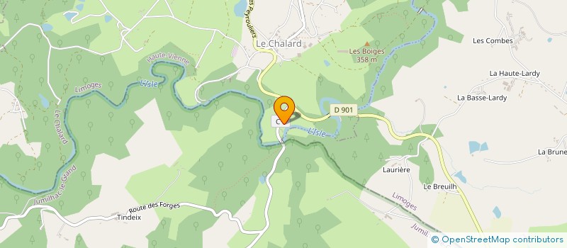 localisation de l'entreprise PACAGE SCI à LE CHALARD