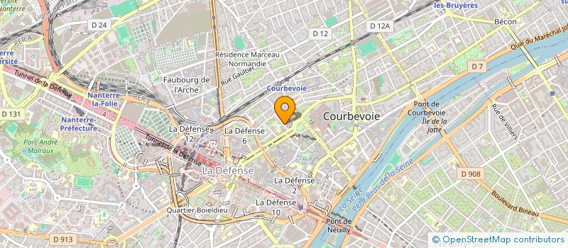 localisation de l'entreprise PACAGIS à COURBEVOIE
