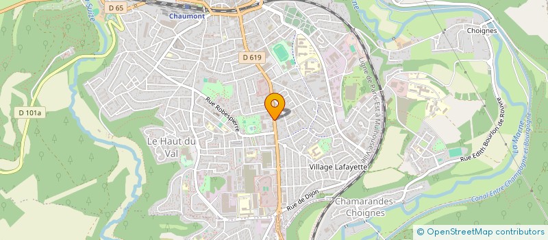 localisation de l'entreprise PACAJE à CHAUMONT