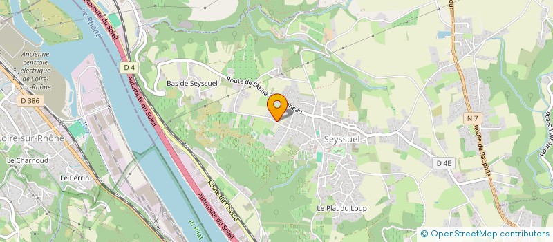 localisation de l'entreprise PACALET  SEYSSUEL