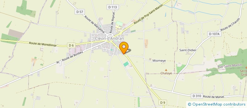 localisation de l'entreprise PACALEX  CLEON D'ANDRAN