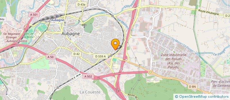 localisation de l'entreprise PACANETT à AUBAGNE