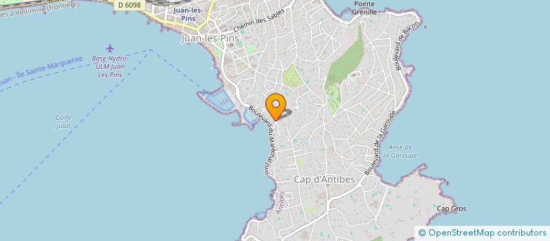 localisation de l'entreprise PACAR à ANTIBES