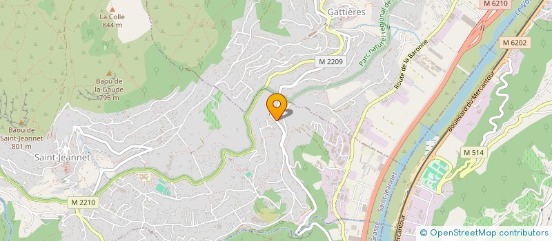 localisation de l'entreprise PACARBRES  SAINT-JEANNET