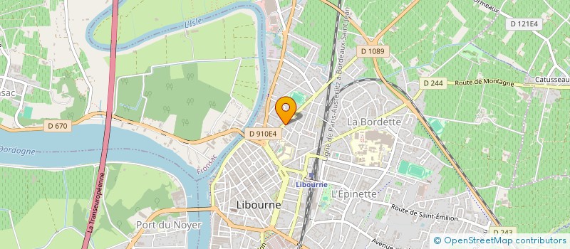 localisation de l'entreprise PACARI  LIBOURNE