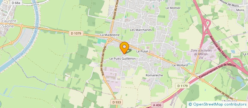 localisation de l'entreprise PACARNAUD à REPLONGES