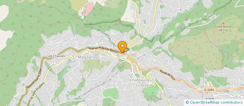 localisation de l'entreprise PACATY  CHATEAUNEUF-GRASSE