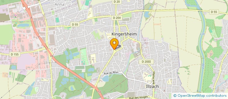 localisation de l'entreprise PACAUD RITT  KINGERSHEIM