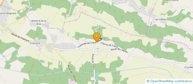 localisation de l'entreprise PACAUD TRANSPORTS ET SERVICES  SAINT-CHEF