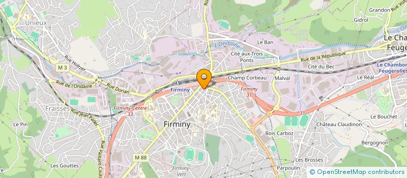 localisation de l'entreprise PACC à FIRMINY