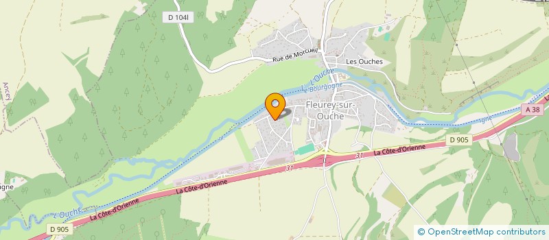 localisation de l'entreprise PACC'FAMILY  FLEUREY-SUR-OUCHE