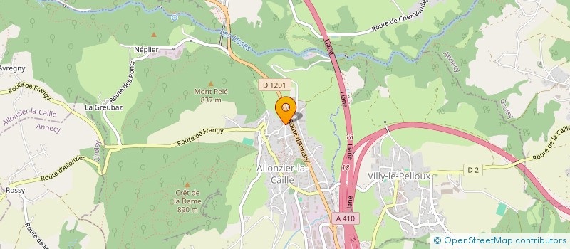 localisation de l'entreprise PACC INVEST  ALLONZIER-LA-CAILLE