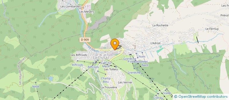 localisation de l'entreprise PACCALY INVEST à LA CLUSAZ