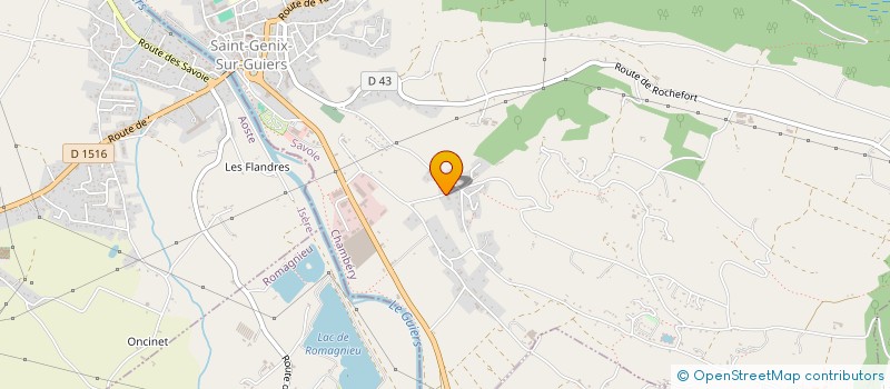 localisation de l'entreprise PACCARD PAYSAGE à SAINT-GENIX-LES-VILLAGES