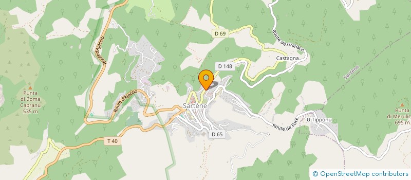 localisation de l'entreprise PACCIALEDDA  SARTENE