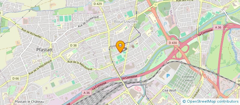 localisation de l'entreprise PACCIDI à MULHOUSE