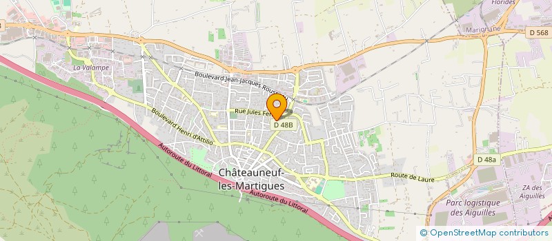 localisation de l'entreprise PACE  CHATEAUNEUF-LES-MARTIGUES