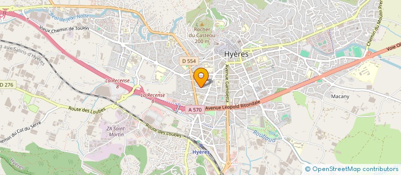 localisation de l'entreprise PACE à HYERES