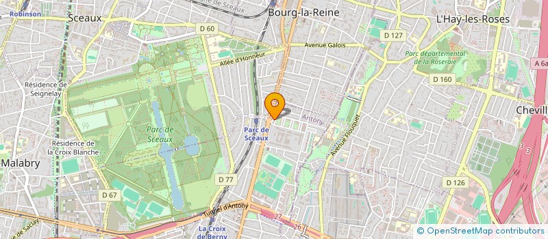 localisation de l'entreprise PACE à ANTONY