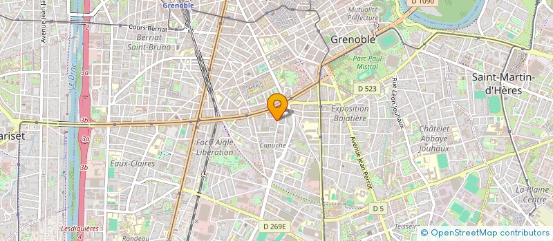 localisation de l'entreprise PACE / MURE-RAVAUD  GRENOBLE