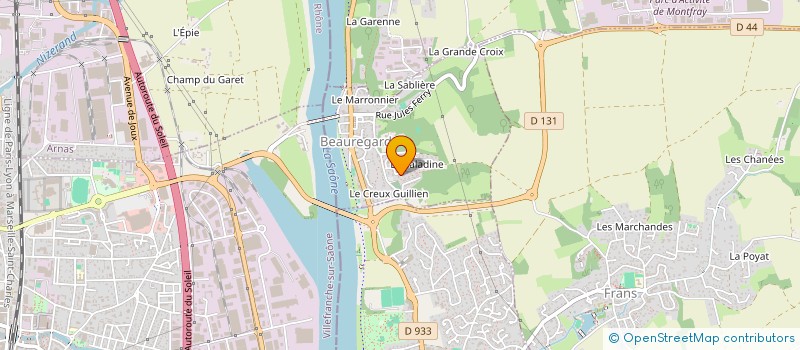 localisation de l'entreprise PACE SERVICES  TREVOUX