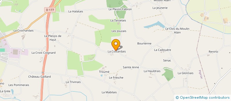 localisation de l'entreprise PACEA à PIPRIAC