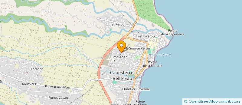 localisation de l'entreprise PACEM SERVICES à CAPESTERRE-BELLE-EAU