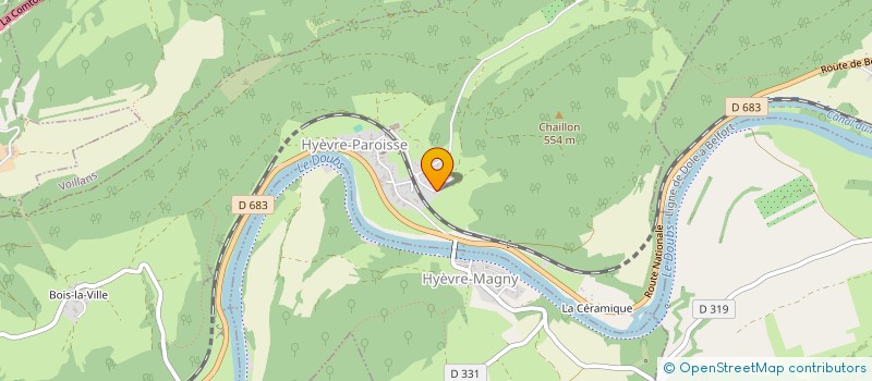 localisation de l'entreprise PACENTOI  HYEVRE-PAROISSE