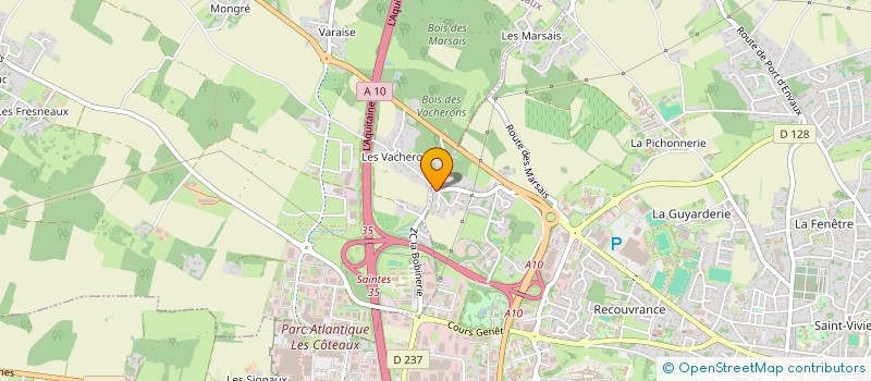 localisation de l'entreprise PACHA 17  SAINTES