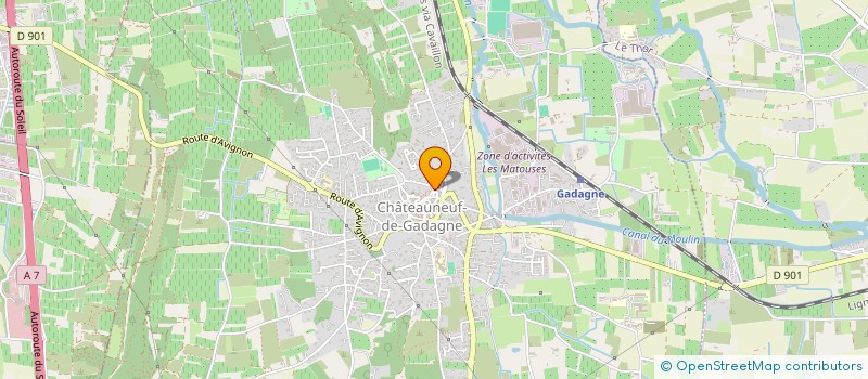 localisation de l'entreprise PACHA  CHATEAUNEUF-DE-GADAGNE