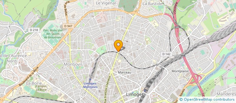 localisation de l'entreprise PACHA à LIMOGES