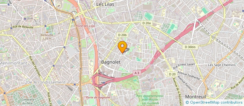 localisation de l'entreprise PACHA à BAGNOLET