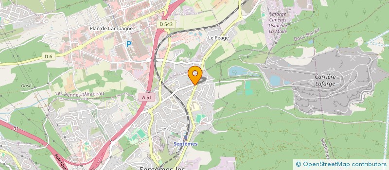 localisation de l'entreprise PACHA à SEPTEMES-LES-VALLONS