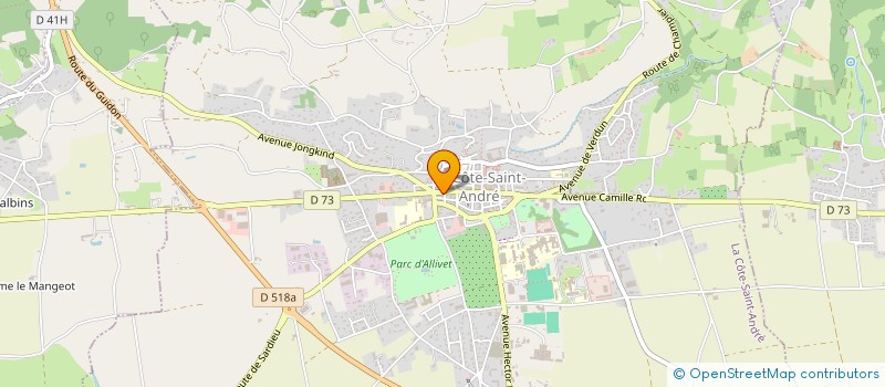 localisation de l'entreprise PACHA  LA COTE-SAINT-ANDRE