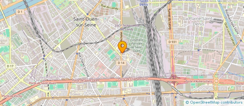 localisation de l'entreprise PACHA AUTO à SAINT-OUEN-SUR-SEINE