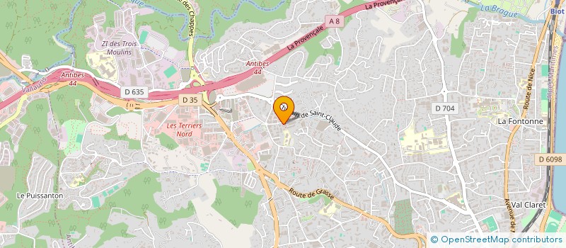 localisation de l'entreprise PACHA INVEST  ANTIBES