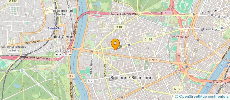 localisation de l'entreprise PACHA INVEST GROUP à BOULOGNE-BILLANCOURT