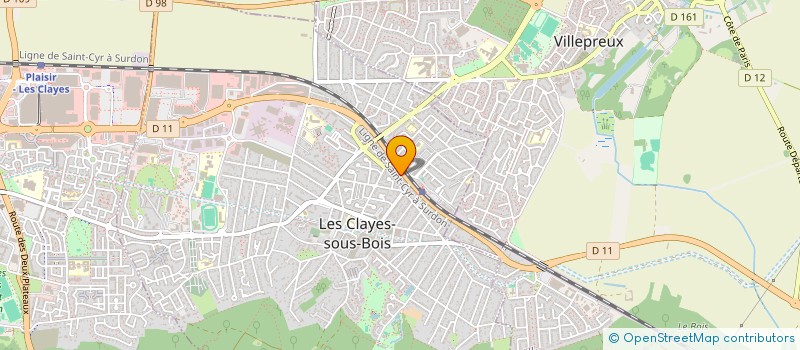 localisation de l'entreprise PACHA SERVICES  LES CLAYES-SOUS-BOIS