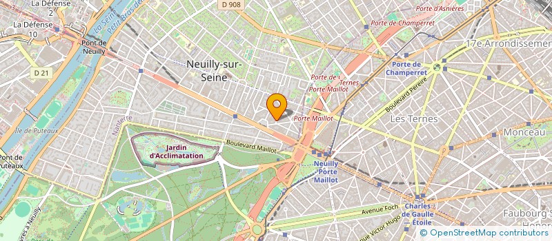 localisation de l'entreprise PACHA SERVICES LIMOUSINE à NEUILLY-SUR-SEINE