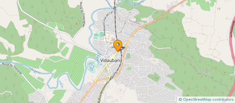 localisation de l'entreprise PACHA SLACK  VIDAUBAN