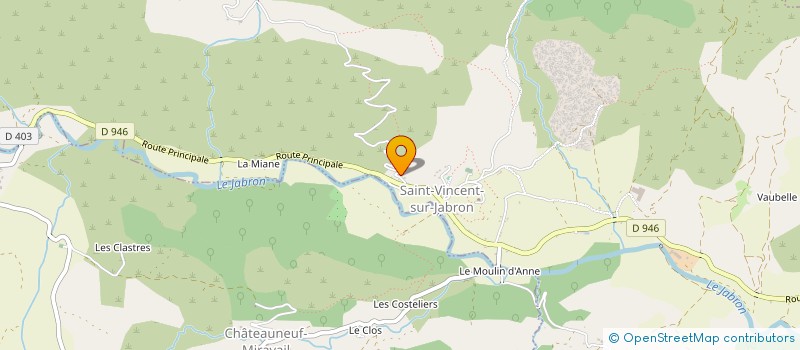 localisation de l'entreprise PACHAMAMA  SAINT-VINCENT-SUR-JABRON