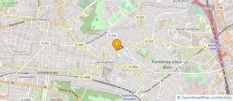 localisation de l'entreprise PACHASTA à FONTENAY-SOUS-BOIS