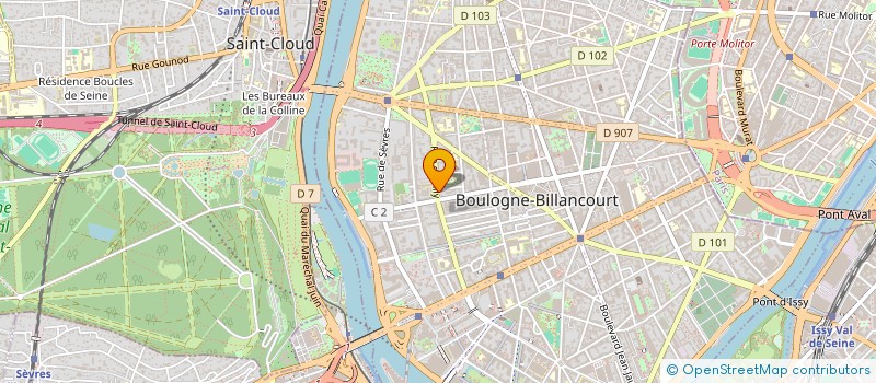 localisation de l'entreprise PACHEK à BOULOGNE-BILLANCOURT