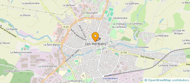 localisation de l'entreprise PACHETEAU CATHERINE ET ANTHONY à LES HERBIERS