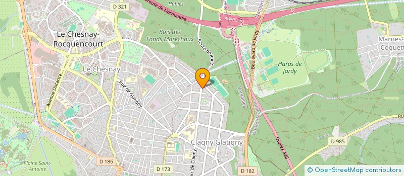 localisation de l'entreprise PACHYDERME à VERSAILLES
